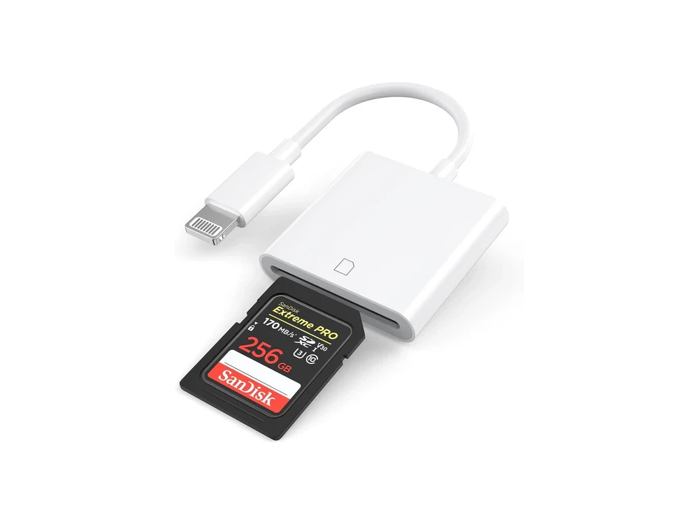Nordisk Lightning SD card reader, supports SD/SDHC/SDXC