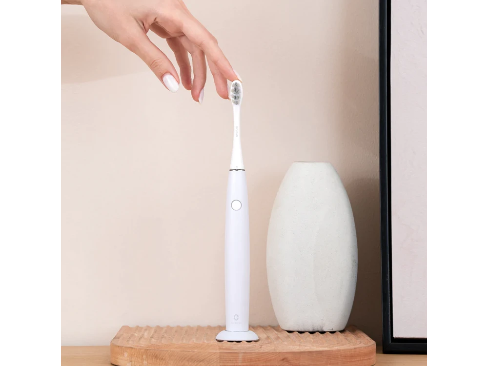 Oclean Air 2T Ηλεκτρική Οδοντόβουρτσα με Ίνες DuPont, Noise Reduction & Fast Charging, White