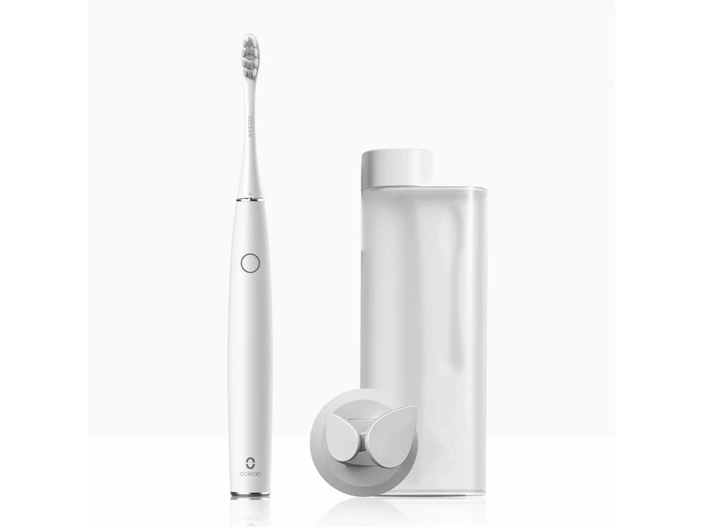 Oclean Air 2T Electric Toothbrush with DuPont Fibers, Noise Reduction & Fast Charging, White