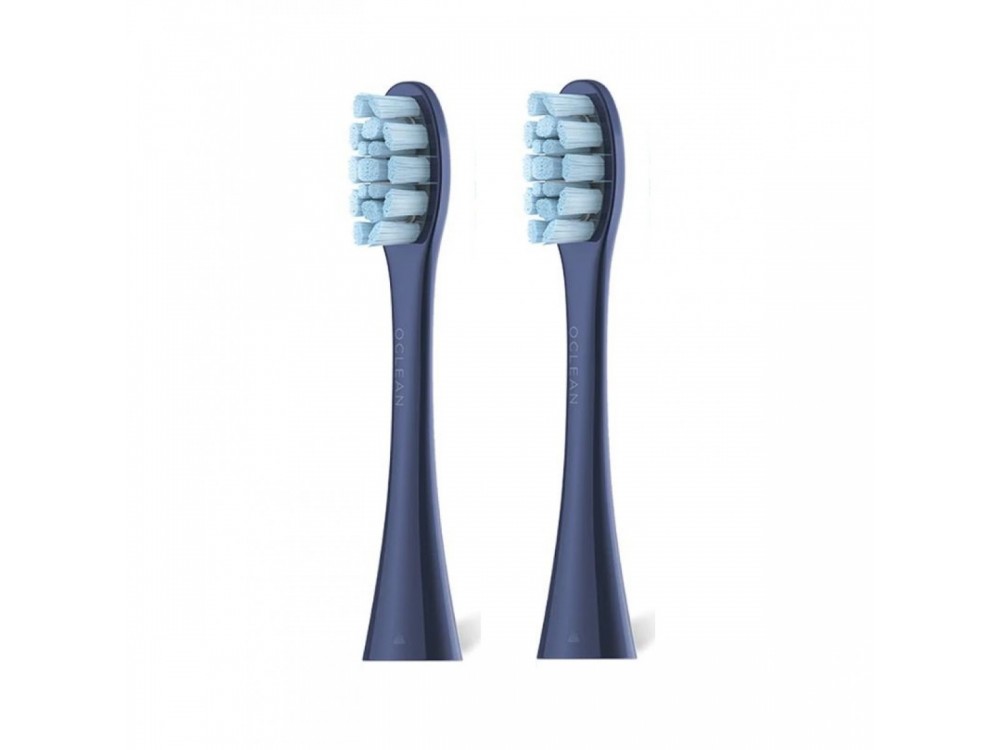 Oclean Standard Ανταλλακτικές κεφαλές για Ηλεκτρικές Οδοντόβουρτσες Oclean, Βαθύ Καθαρισμού, Σετ των 2, Blue