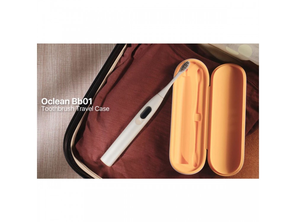 Oclean Travel Case, Travel Case for Electric Toothbrushes Oclean X Pro Elite / X Pro / X / Z1 / F1, White / Orange