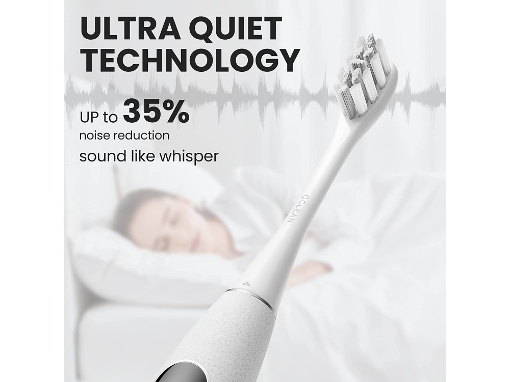 Oclean X Pro Elite Smart Electric Toothbrush, DuPont bristles, Charging Stand, Quick Charge, Interactive Display, Gray