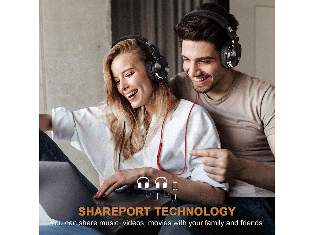 OneOdio Pro 10 Professional Studio Headphones, Ενσύρματα Over Ear Ακουστικά με Hi-Res Audio, Θήκη και 6.35mm Αντάπτορα