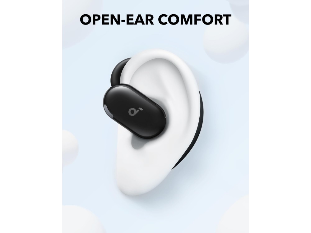 Anker Soundcore V20i Bluetooth 5.4 Ακουστικά Open-Ear με Αντοχή στον Ιδρώτα & RGB LED Lights, Black