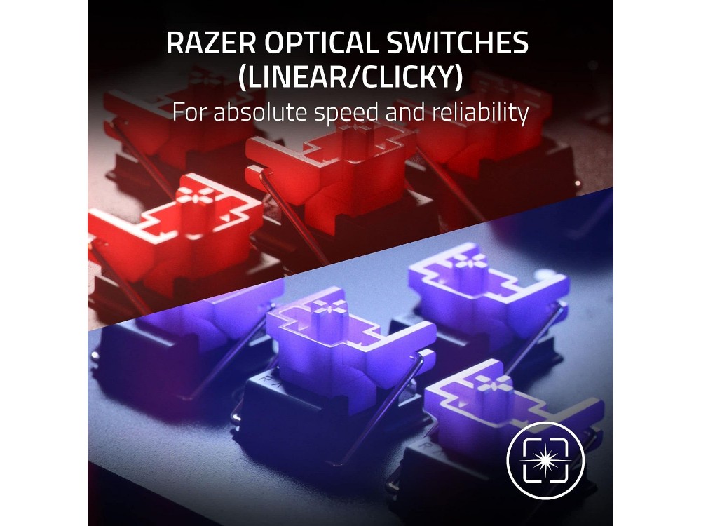 Razer HUNTSMAN V2 Gaming Μηχανικό Πληκτρολόγιο (Linear Optical Red Switches) Με RGB Φωτισμό