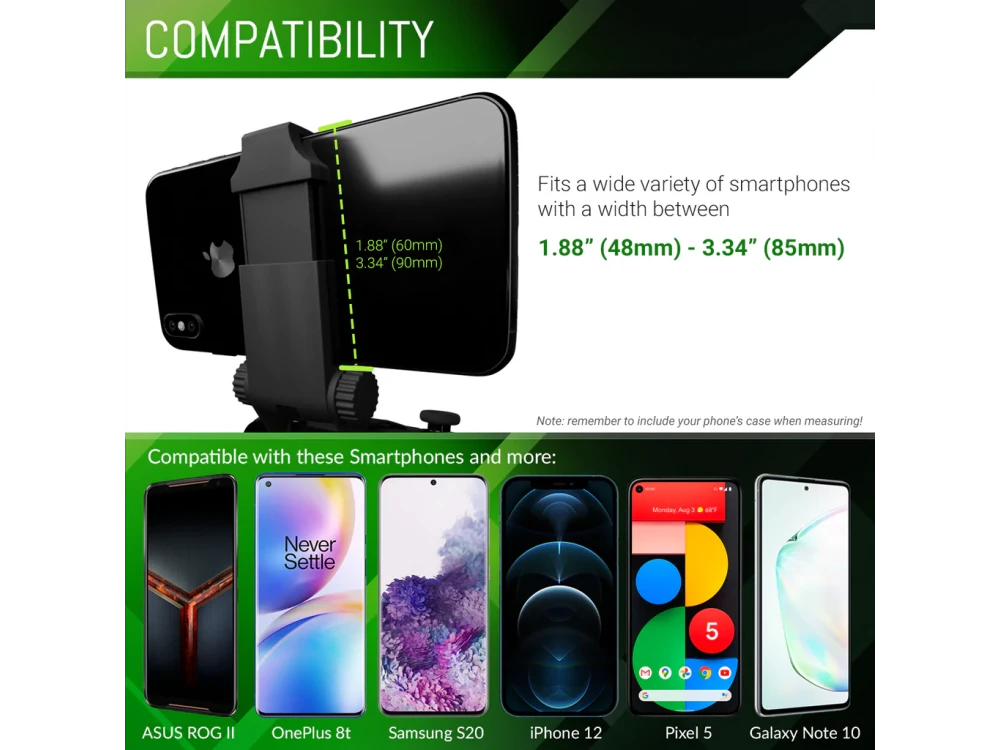 Orzly Phone Clip for Xbox Controller, Βάση στήριξης Smartphone για Χειριστήριο Xbox, Black