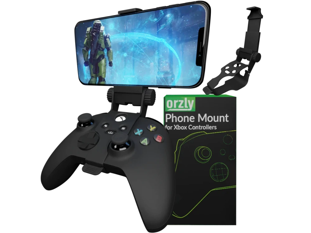 Orzly Phone Clip for Xbox Controller, Βάση στήριξης Smartphone για Χειριστήριο Xbox, Black