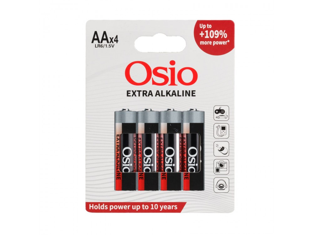 Osio LR6EO4B Αλκαλικές μπαταρίες Blister AA 1.5V, 4τμχ