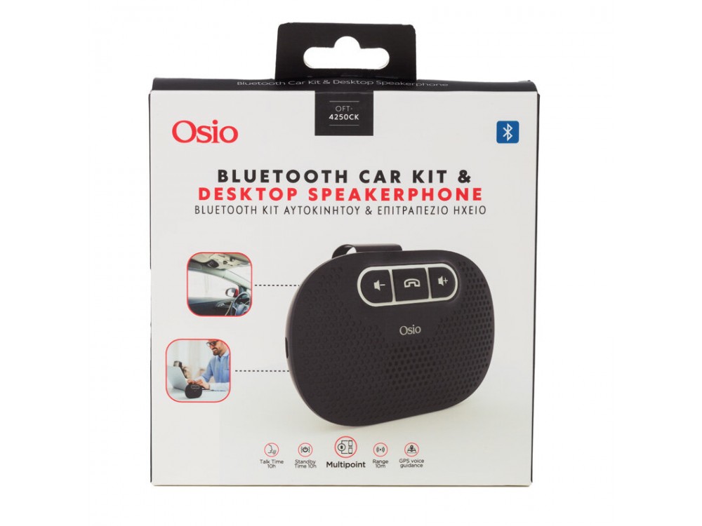 Osio OFT-4250CK Bluetooth Car Kit με Ηχείο & Μικρόφωνο