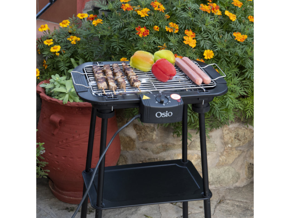 Osio OGB-2440 Electric BBQ 2000W with Adjustable Thermostat, Electric BBQ with Easy Cleaning System