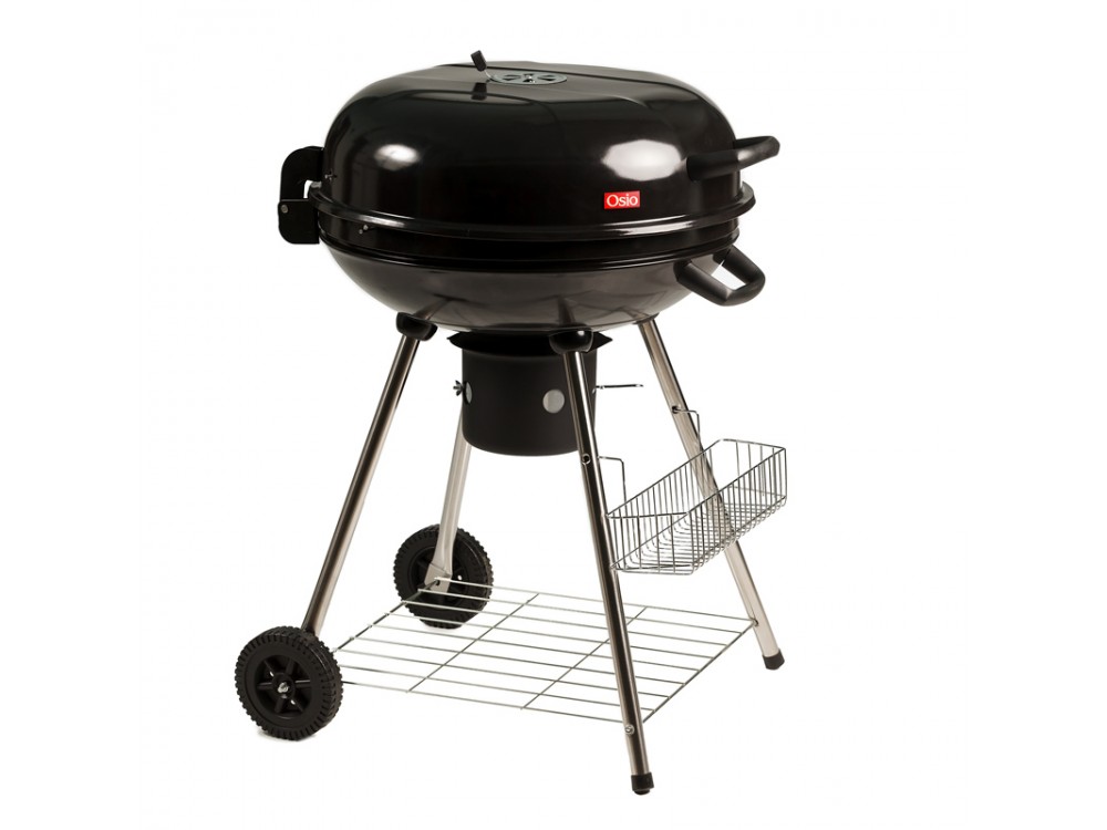 Osio OGC-2454 Ψησταριά BBQ με πόδια ύψους 68εκ., διάμετρος σχάρας 54.5εκ., Θήκη Στάχτης & Καλάθι Αποθήκευσης