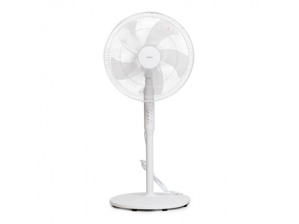 Osio OSF-9005 3-in-1 Floor Fan, 50W, 16” & 3 Speeds, White