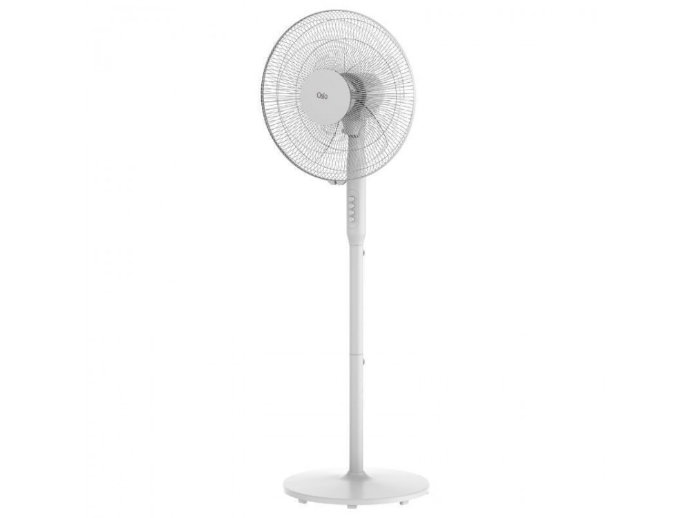 Osio OSF-9005 3-in-1 Floor Fan, 50W, 16” & 3 Speeds, White