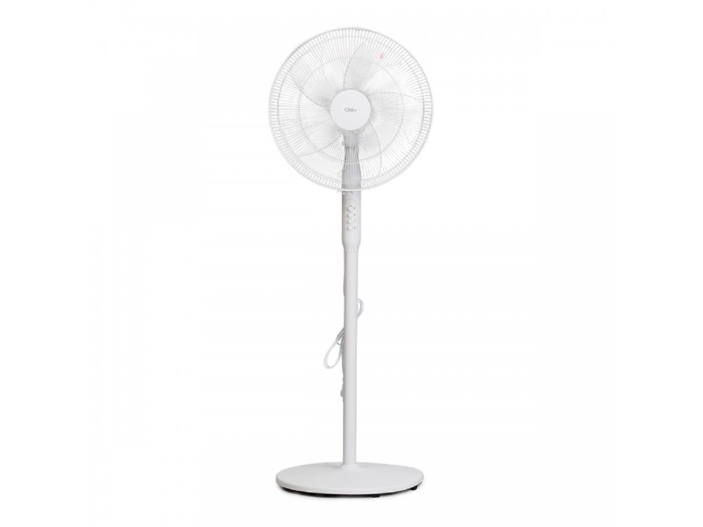 Osio OSF-9005 3-in-1 Floor Fan, 50W, 16” & 3 Speeds, White