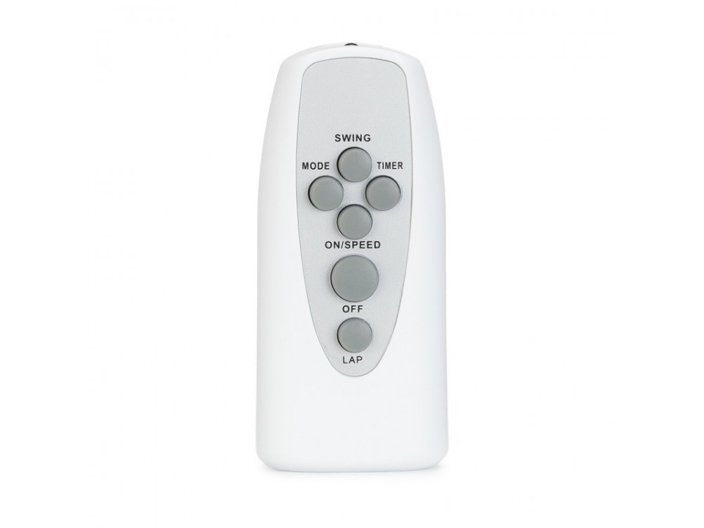 Osio OSF-9010 3-Speed ​​Floor Fan 16”, 50W, with Display & Remote Control, White