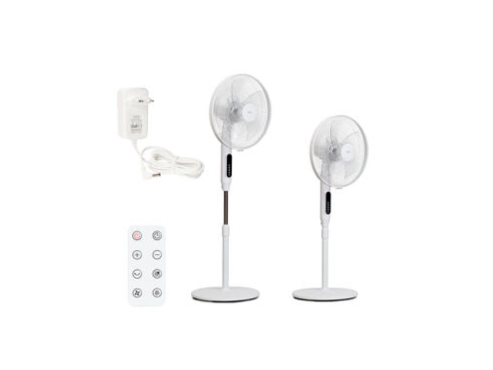 Osio OSF-9015 Silent Floor Fan 24 Speeds 24W, 16” with BLDC Motor, Display & Remote Control, White