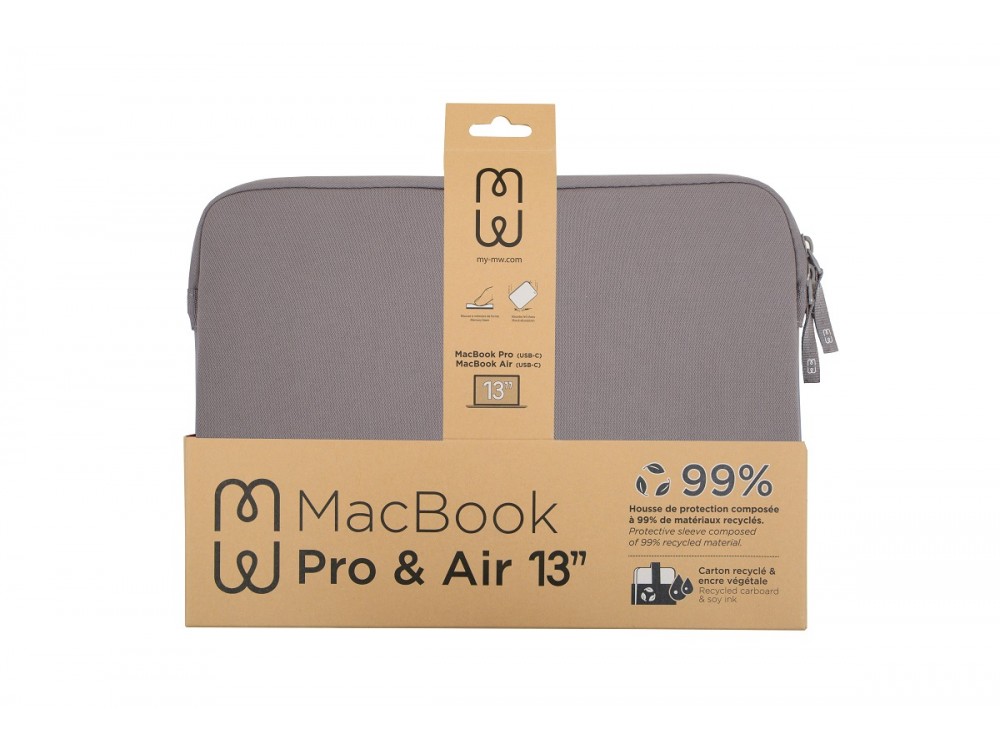 MW Basics ²Life Sleeve/Θήκη Macbook Pro & Air 16" / Laptop DELL XPS / HP / Surface, Grey / White