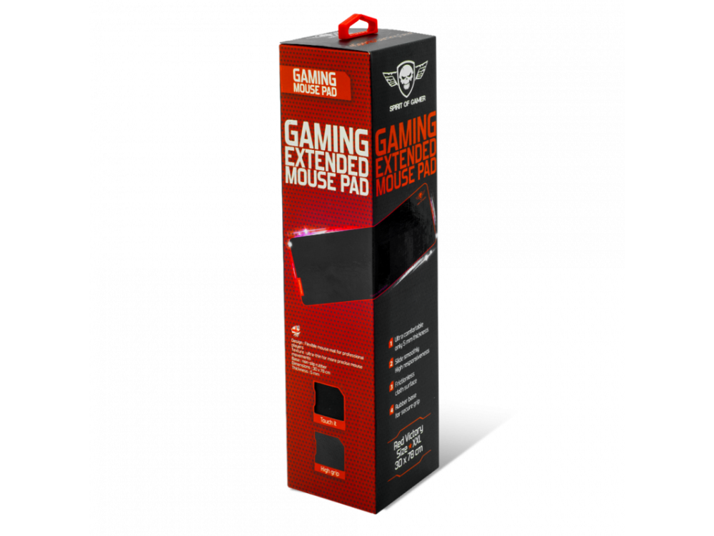 Spirit of Gamer Skull Spirit Gaming Mouse Pad XL (78x30cm) - Red