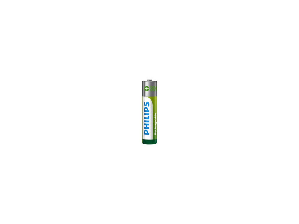 Philips AAA Rechargeable Batteries 800mAh Ni-MH Ready To Use 2 pcs