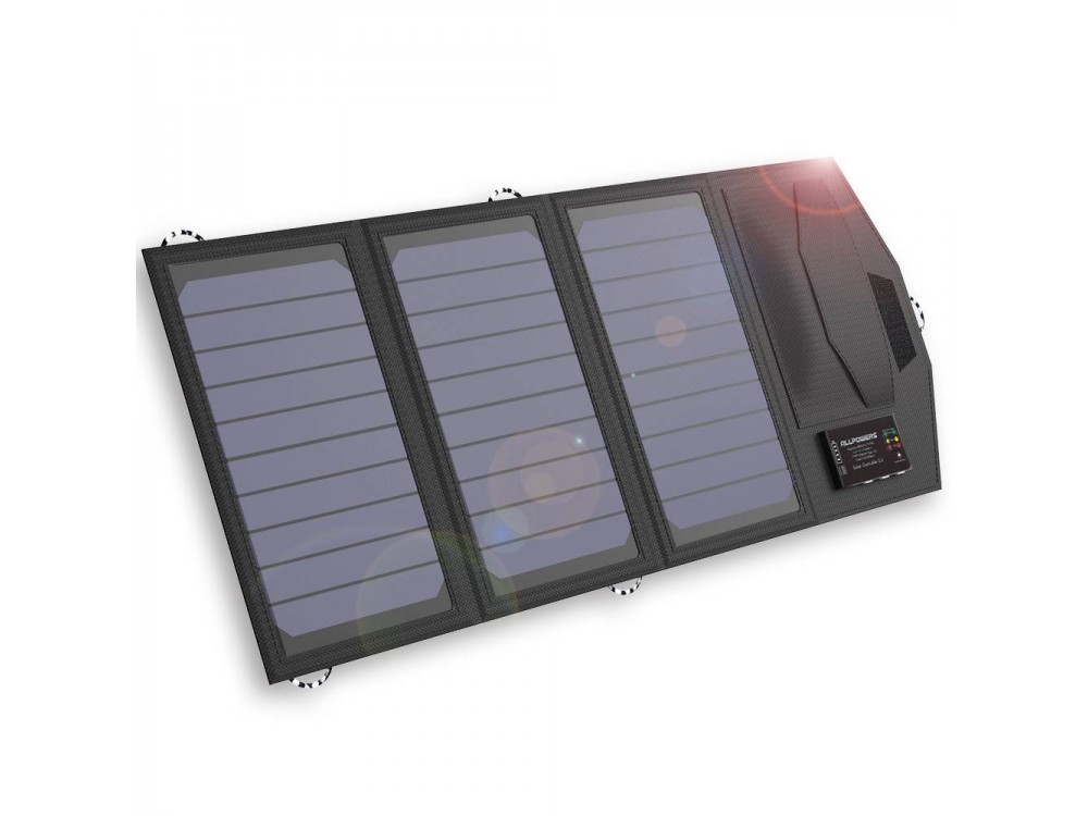 ALLPOWERS iSolar 15W Foldable Solar Charger 3 Θυρών USB & Power Bank 10000mAh