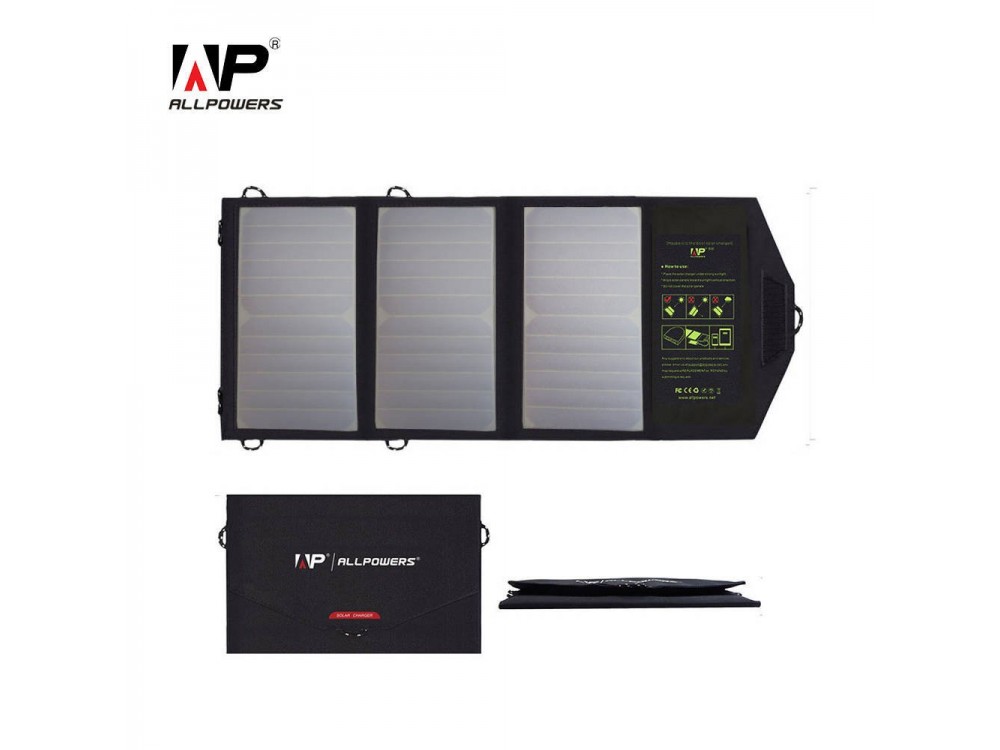 ALLPOWERS iSolar 21W Foldable Solar Charger, 2 USB Ports