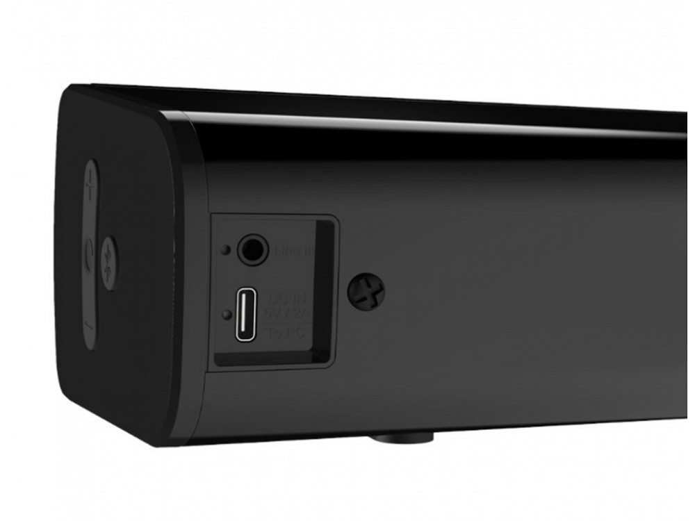 Creative Stage Air V2 Bluetooth Soundbar Computer 2.0 with Bluetooth and 20W Power, Black