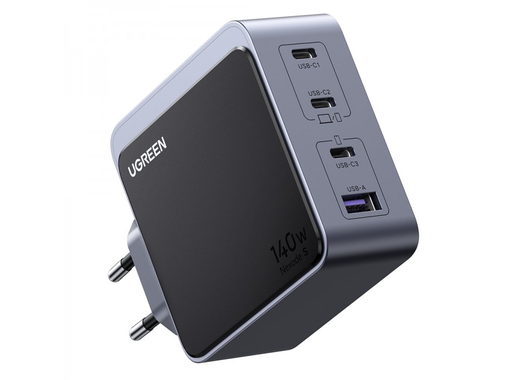 Ugreen Charger X570 GaN 140W with USB-A Port & 3 USB-C Ports, PD / QC 4.0, Grey