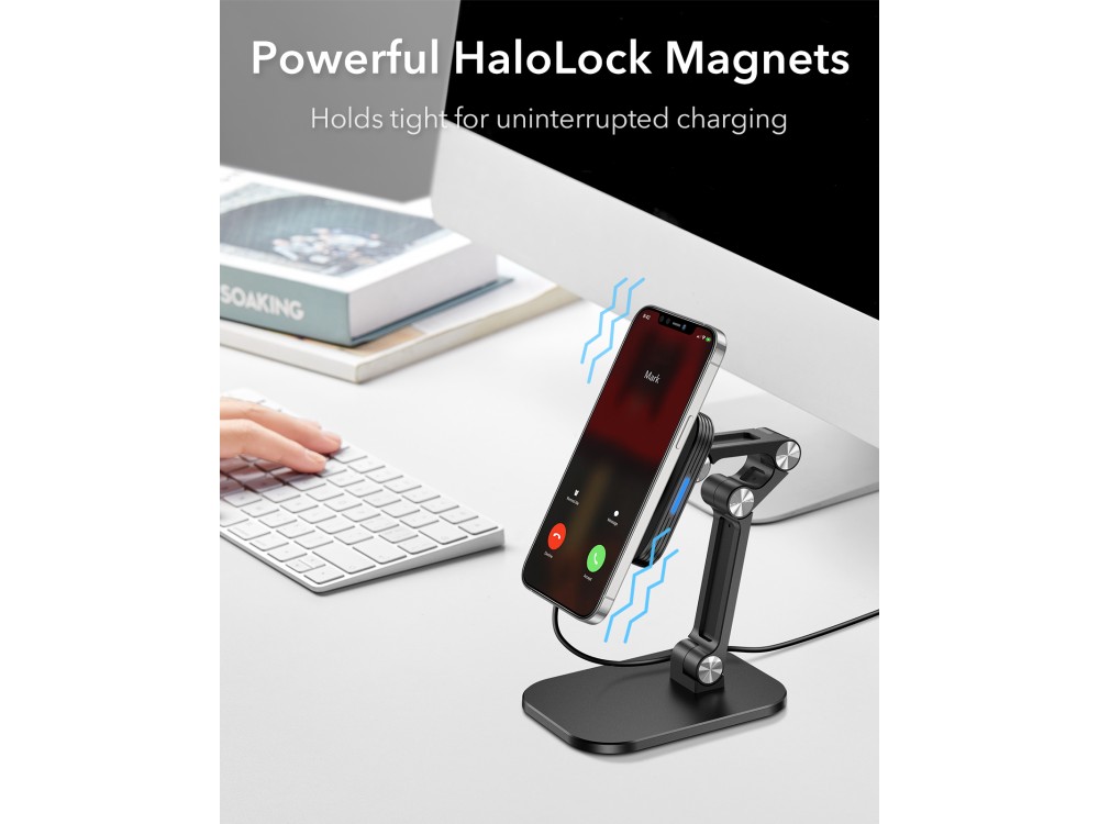 ESR HaloLock MagSafe Charger Stand, Ασύρματος Μαγνητικός Φορτιστής iPhone 14 / 15