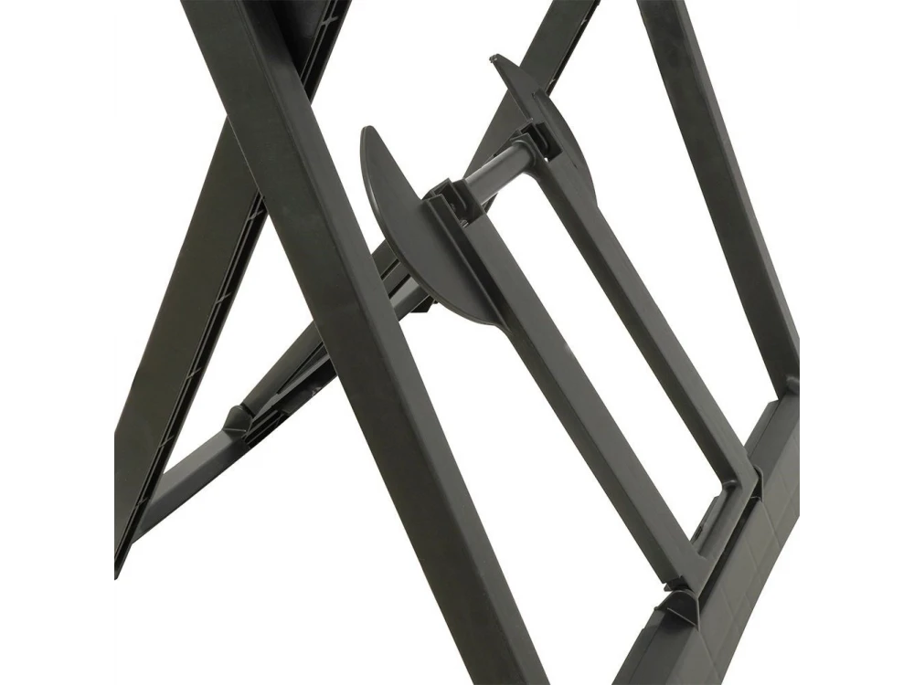ProGarden Folding Floor Hanging Clothesline, with Extension Length 208cm, Black