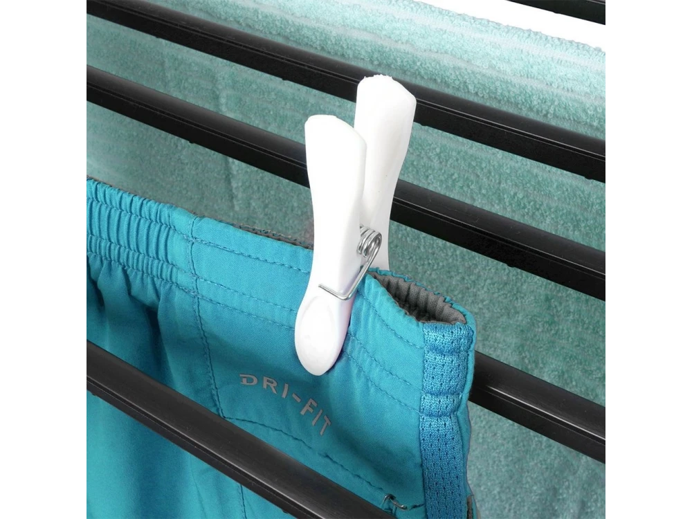 ProGarden Folding Floor Hanging Clothesline, with Extension Length 208cm, Black