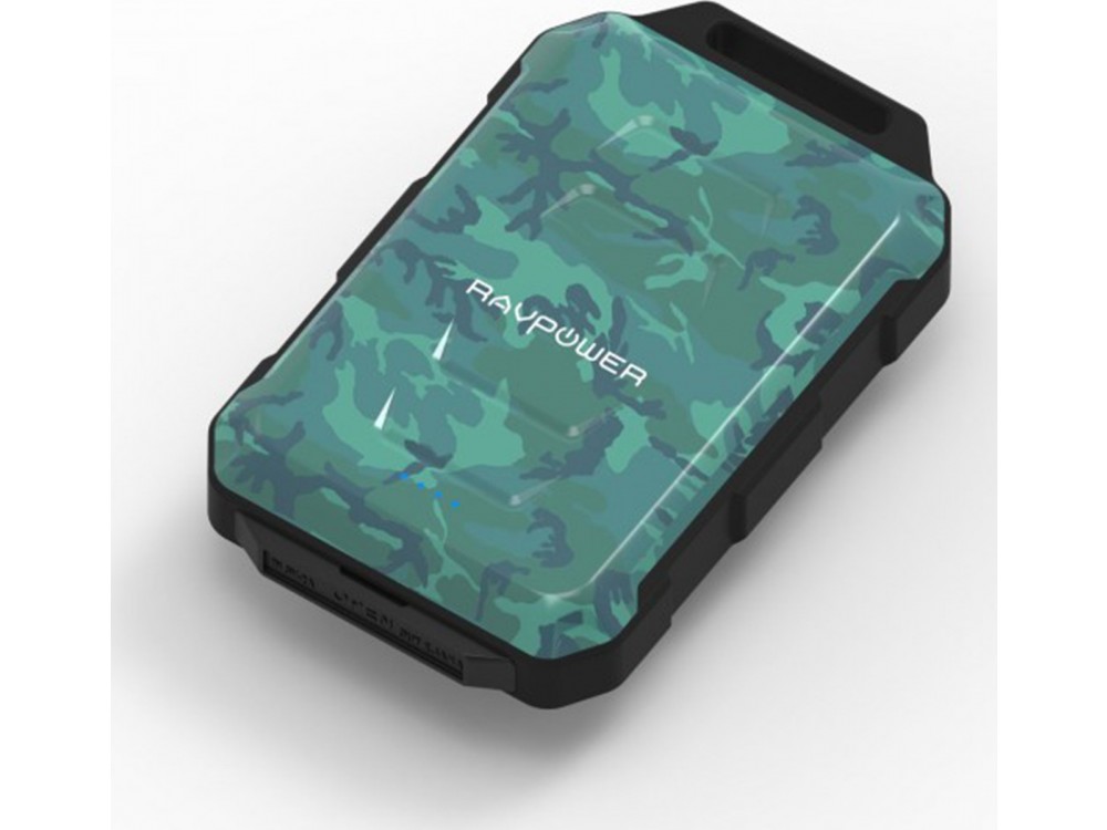 RAVPower Xtreme 10050 Power Bank Rugged & Waterproof 10.050mAh, Camouflage - RP-PB044