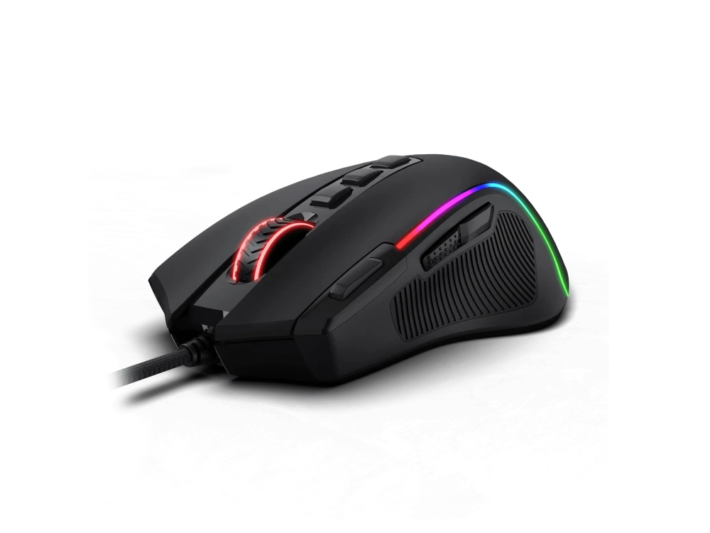 Redragon M612 PREDATOR Ενσύρματο Gaming Ποντίκι 8000 DPI, με 11 Κουμπιά & RGB Φωτισμό, Μαύρο