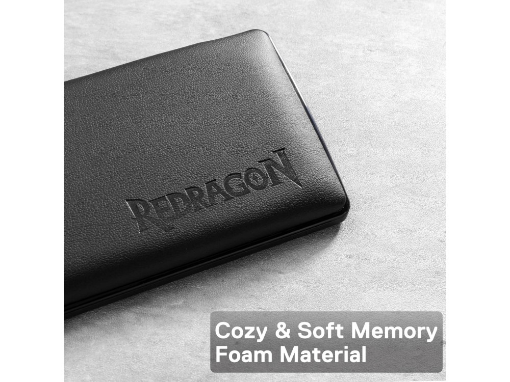 Redragon P036 METEOR M Keyboard Wrist Rest 80% for Tenkeyless Keyboards, with Ergonomic Soft Memory Foam, Black