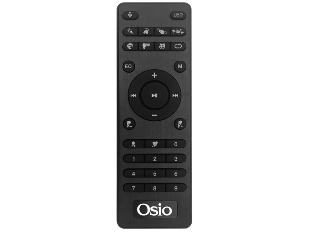 Osio OBT-8020 Φορητό Ηχείο Bluetooth 60W RMS με USB, LED, AUX, TWS, Ενσωματωμένο Μικρόφωνο και Διάρκεια Μπαταρίας Έως 5 Ώρες