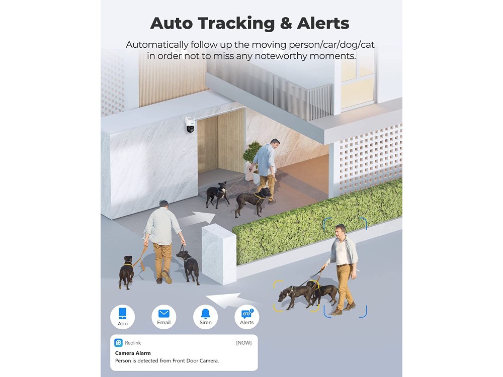 Reolink TrackMix Smart WiFi Ασύρματη Κάμερα Παρακολούθησης 2K, Pan/Tilt/Zoom με Αμφίδρομη Επικοινωνία & Φακό 2.88mm