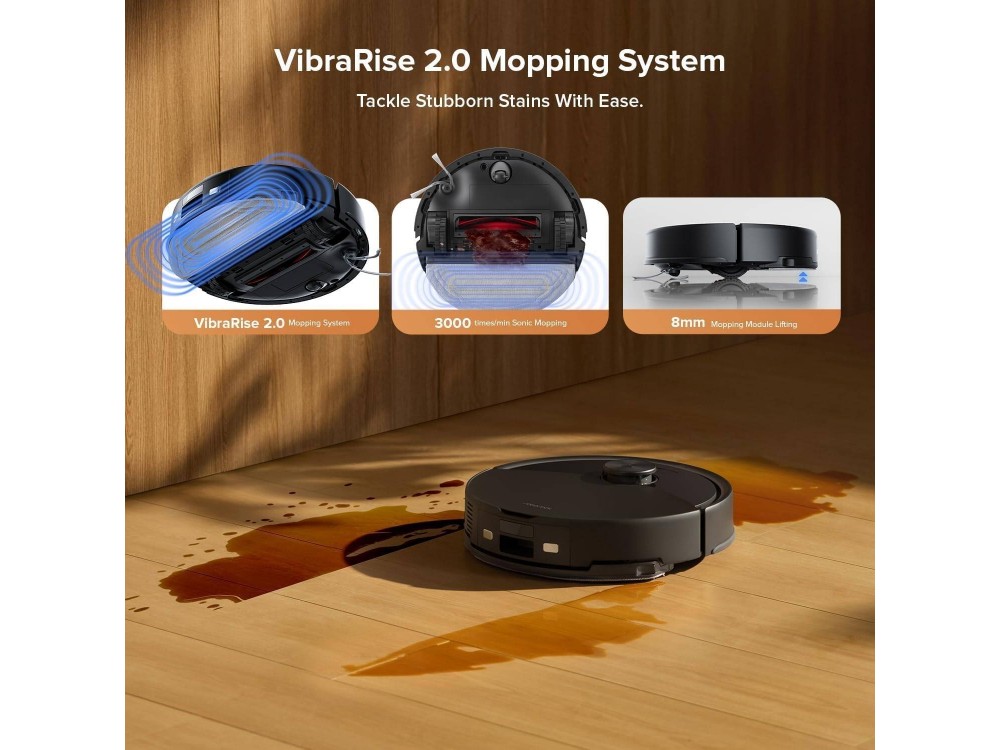 Roborock Q10 VF+ Robot Vacuum / Mopping Cleaner 10k Pa, Dual Anti-Tangle, Self-Cleaning Mop & Dock, Black
