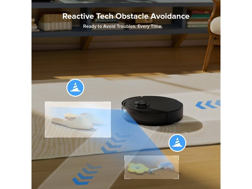 Roborock Q10 VF+ Robot Vacuum / Mopping Cleaner 10k Pa, Dual Anti-Tangle, Self-Cleaning Mop & Dock, Black