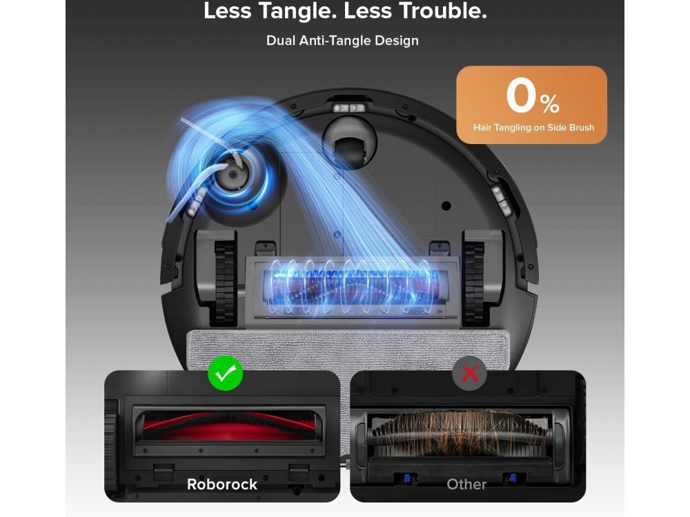 Roborock Q10 VF+ Robot Vacuum / Mopping Cleaner 10k Pa, Dual Anti-Tangle, Self-Cleaning Mop & Dock, Black