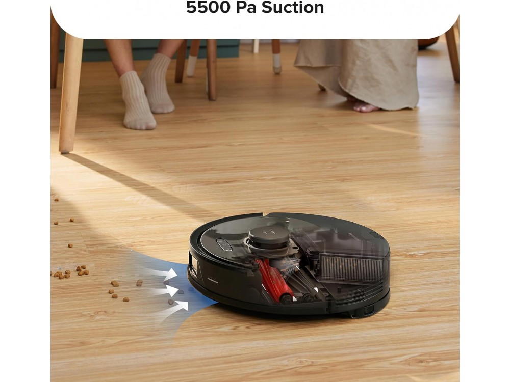 Roborock Q8 MAX Smart Robot Vacuum / Mopping Cleaner με Λειτουργία Σφουγγαρίσματος, 5500Pa, Lidar 3.0 & 3D Μapping, Μαύρη