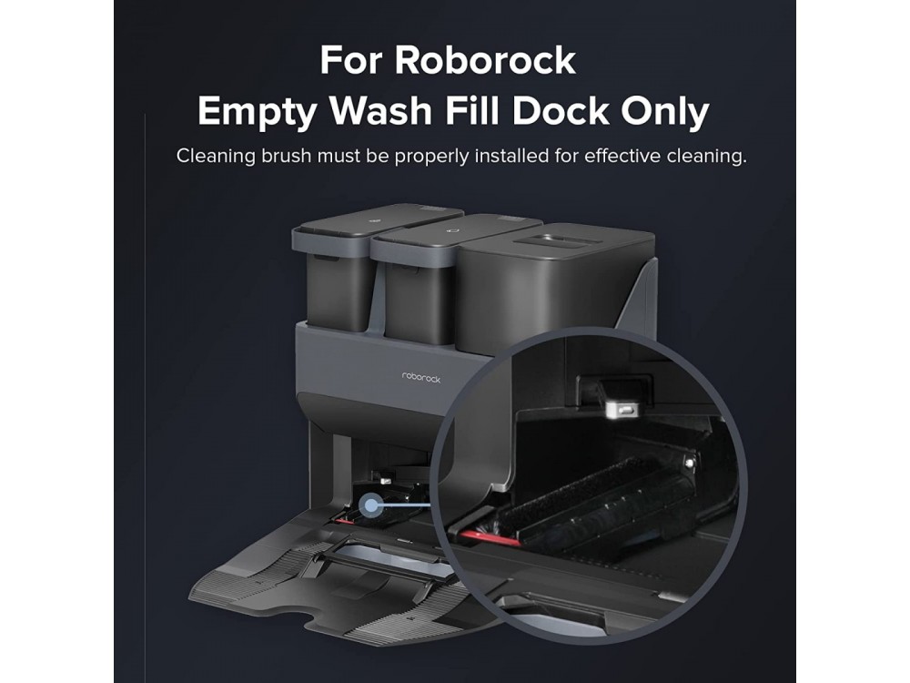 Roborock S7 MaxV Ultra Brush for Dock, Ανταλλακτική Βούρτσα για Σταθμό Καθαρισμού Roborock S7 MaxV Ultra, Σετ των 2