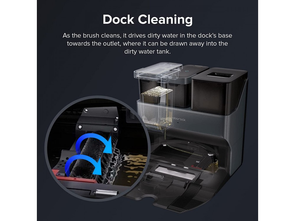 Roborock S7 MaxV Ultra Brush for Dock, Ανταλλακτική Βούρτσα για Σταθμό Καθαρισμού Roborock S7 MaxV Ultra, Σετ των 2