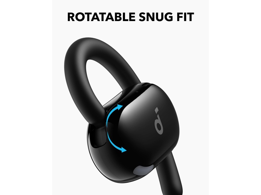 Anker Soundcore V20i Bluetooth 5.4 Ακουστικά Open-Ear με Αντοχή στον Ιδρώτα & RGB LED Lights, Black