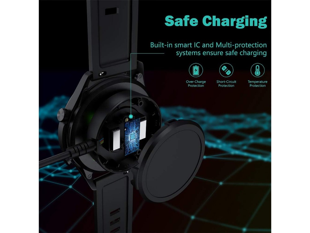 TUSITA Charging Cable Compatible with Huawei Watch Classic Sport/GT/GT2/GT 2e/Magic 2/Dream/GS Pro 1m, Black