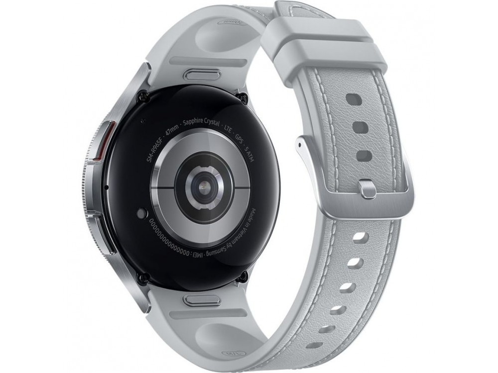 Samsung Galaxy Watch6 47mm Classic, Smartwatch Αδιάβροχο με Παλμογράφο & Οθόνη AMOLED, Silver