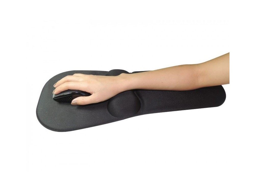 Sandberg Mouse Pad Gel, Wrist & Arm Support  (52x22cm), Black- 520-28