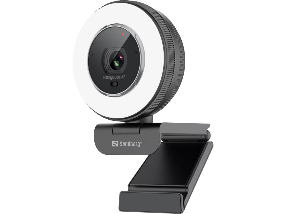 Sandberg Streamer Pro Elite Web Camera 2K με Autofocus Λευκή