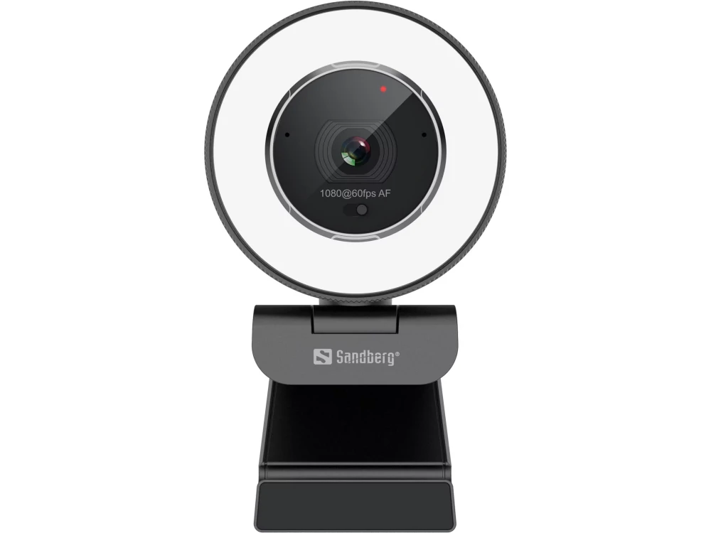 Sandberg Streamer Pro Elite Web Camera 2K με Autofocus Λευκή