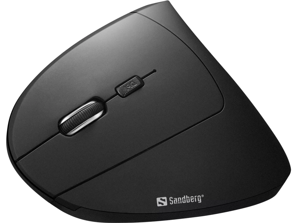 Sandberg Wired Vertical Ergonomic Mouse Pro, 800-2.400DPI, 6 Buttons, Black