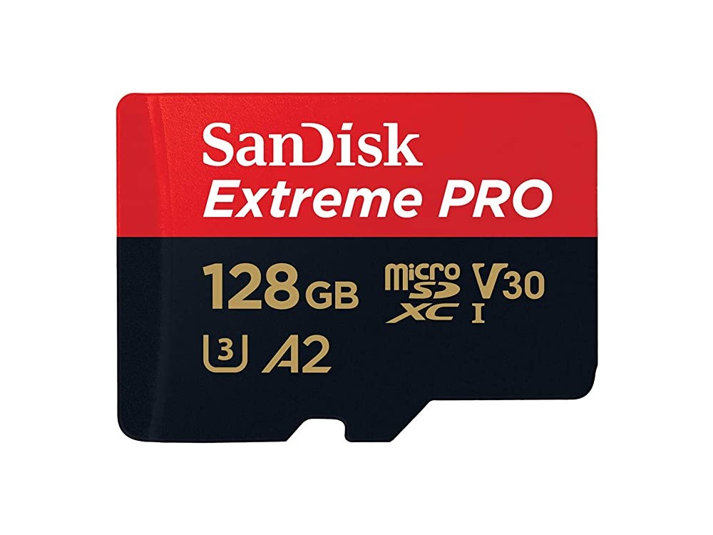 Sandisk Extreme Pro microSDHC 128GB U3 V30 A2 up to 200MB/s with Adapter