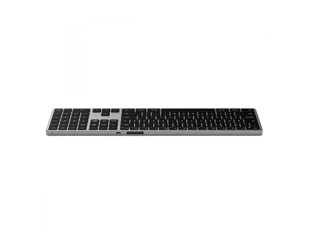 Satechi Slim X3 Backlit, Aluminum Keyboard (MAC Layout), Bluetooth Connection, with 10 Brightness Levels, Space Gray